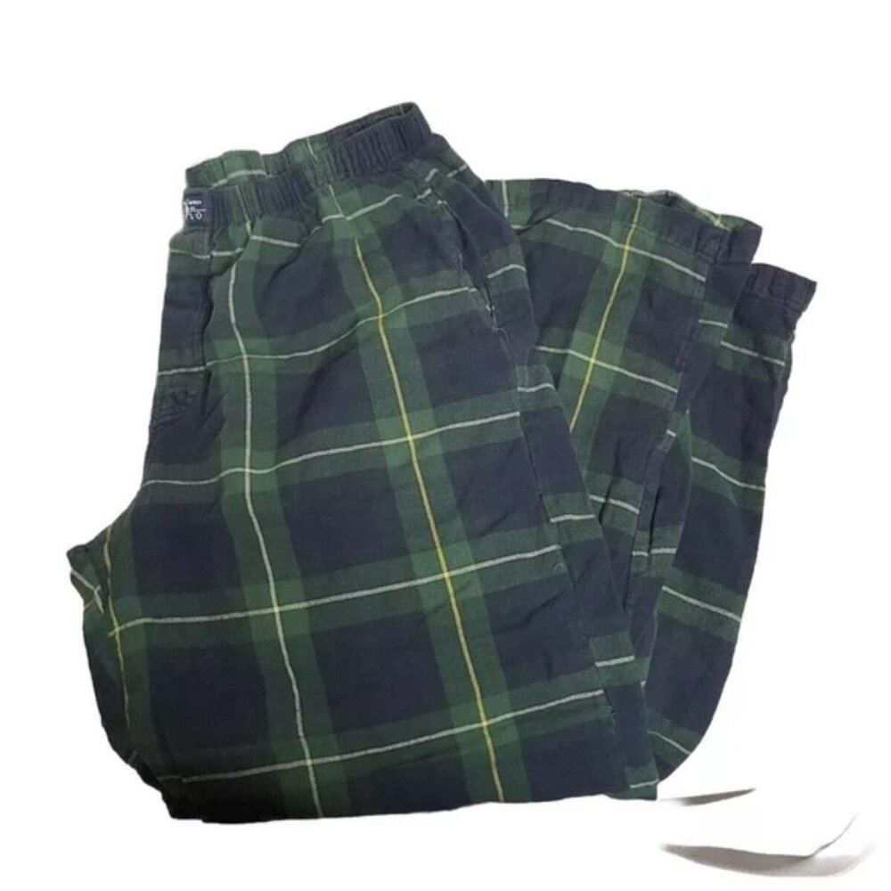 Polo Ralph Lauren SLEEPWEAR PANTS Mens  Size Xl Plaid Blue PJ Bottoms